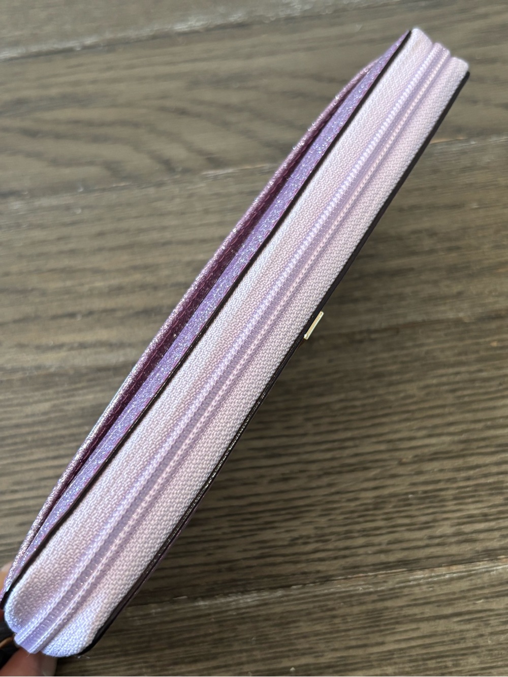 KATE SPADE • Neda Mavis Street Glitter Continental Wallet • Rumraisin Purple - Picture 7 of 15
